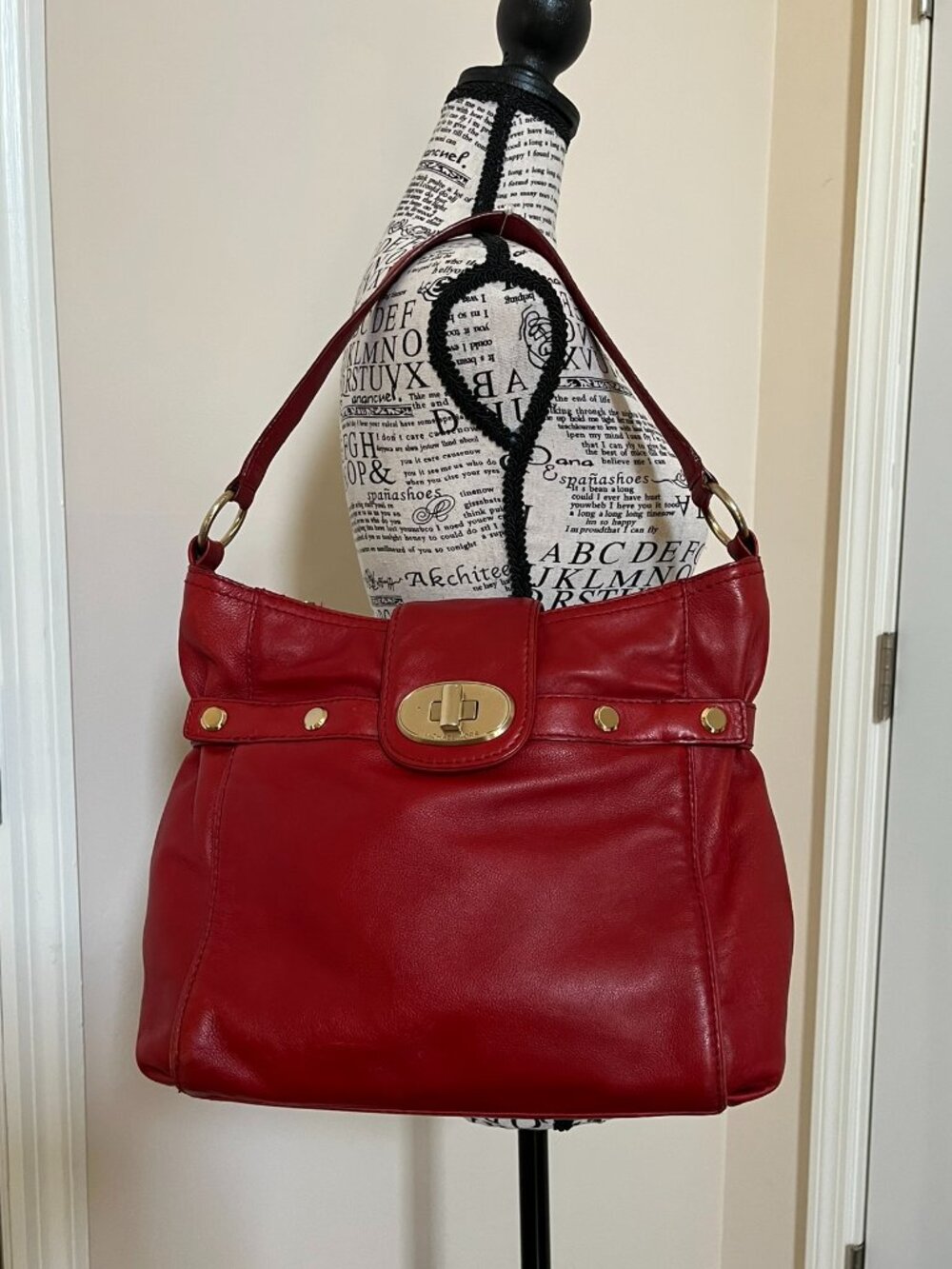Michael Kors Red Leather Purse
